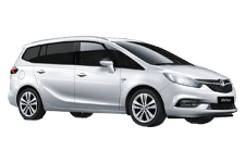 Car Hire Seaford - Vauxhall Zafira 5 + 2 - Minibus hire Seaford